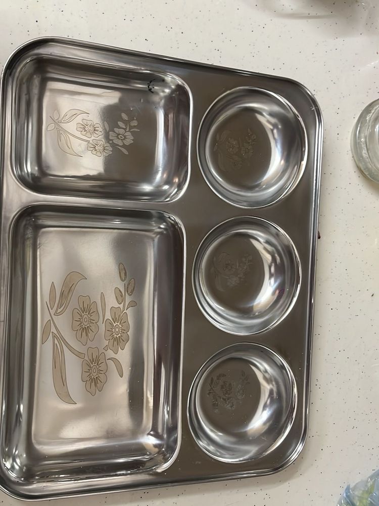 new Stainless Steel Thali Plate