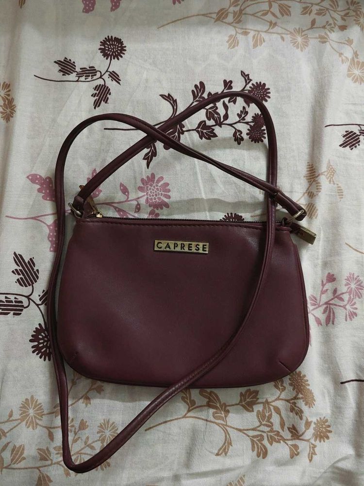 Chic Maroon Sling Bag