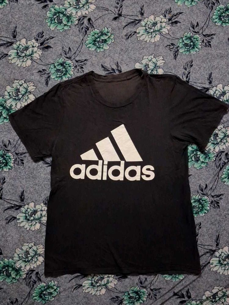 Original Adidas Black T-Shirt | Classic Logo