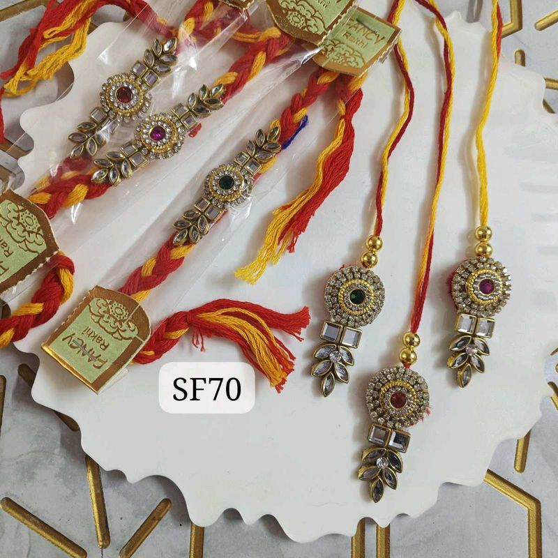 6 Pair Of Bhai Rakhi And Bhabhi Lumba