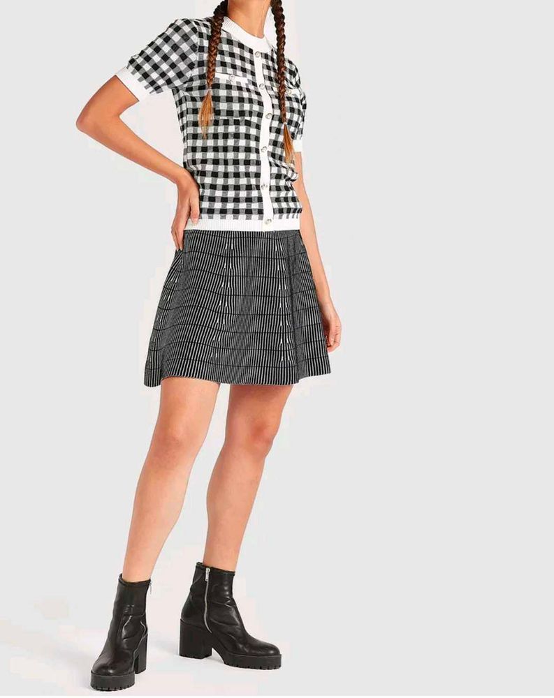 Very Cute N Beautiful Cardigan With Skort