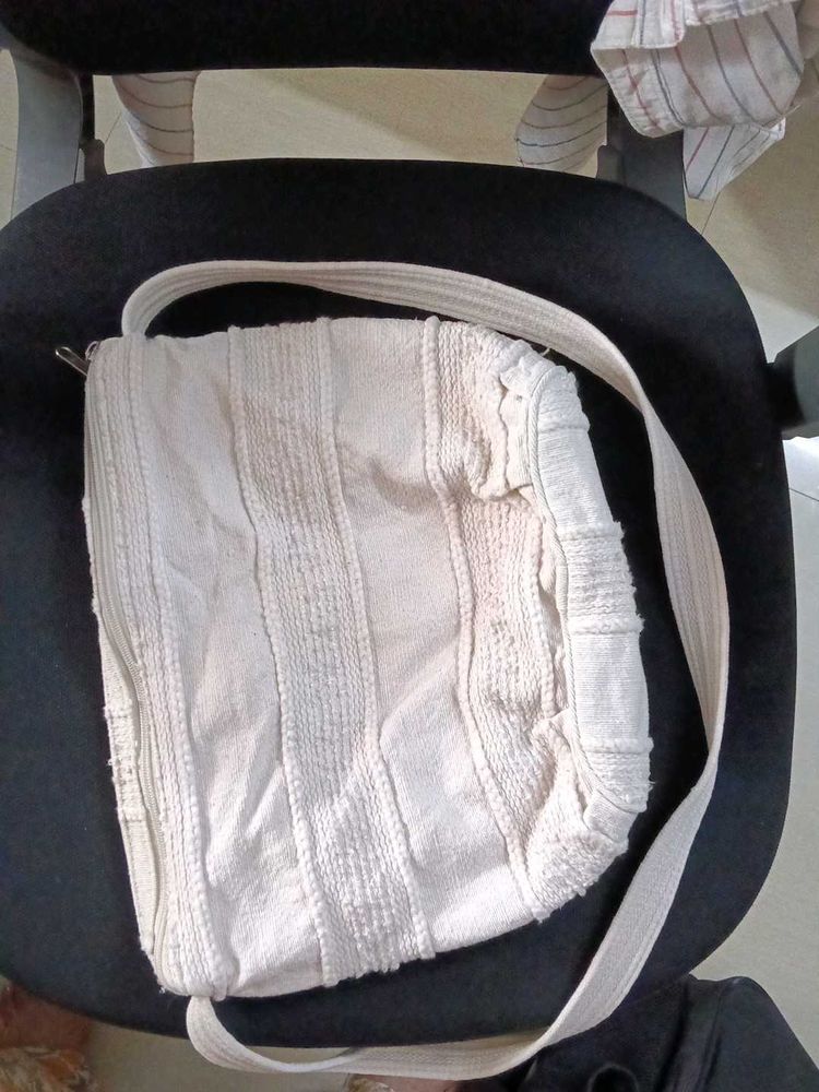 Woven Cotton Shoulder Bag... Washable
