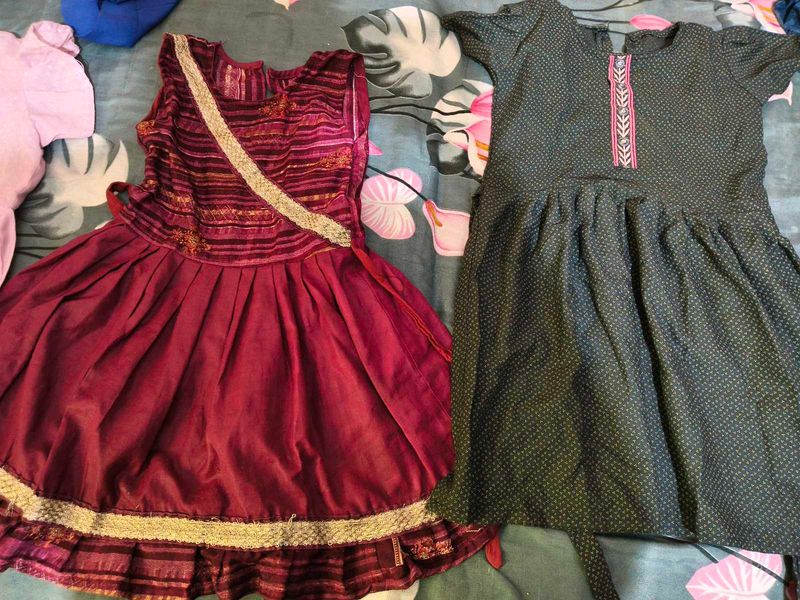 Girls Frocks Combo Of 3