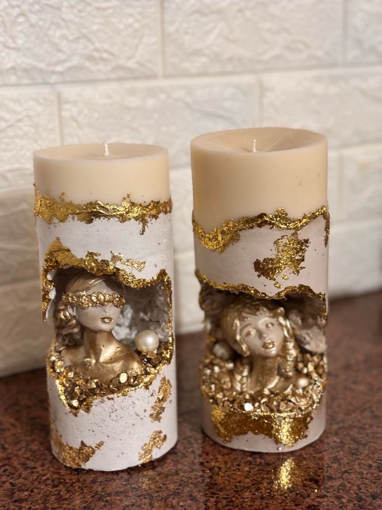 Unique Gold &amp; Sculpture Candles