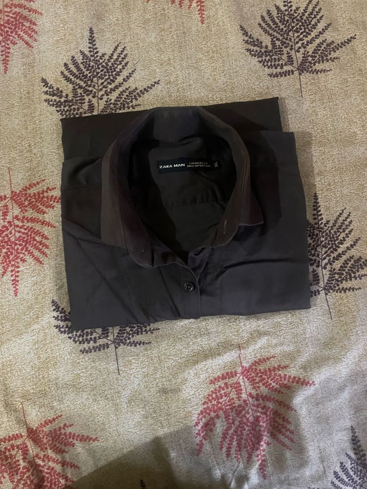 Zara Man Men's Dark Shirt