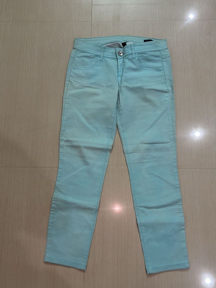 Light Blue Skinny Fit Pants