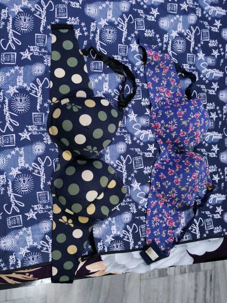 Two Cute Padded Bras with Cover