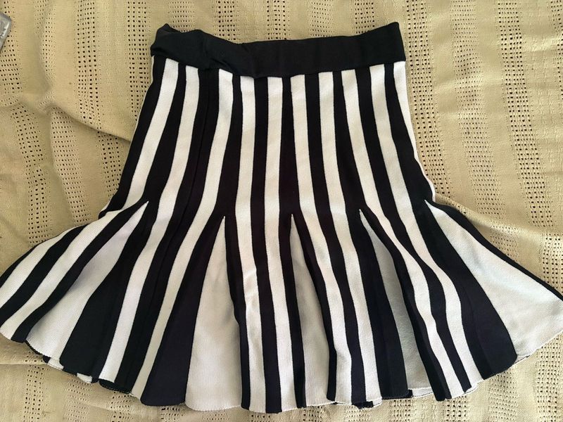 Striped Flare Skirt