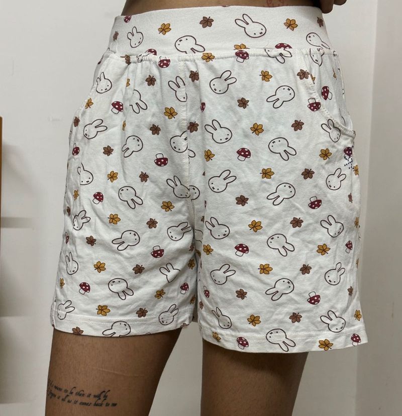 Miffy Print Pajama Shorts