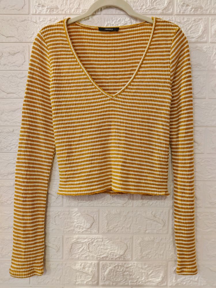 Forever 21 Mustard Yellow Top