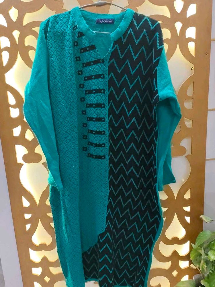 winter Zigzag Kurta set