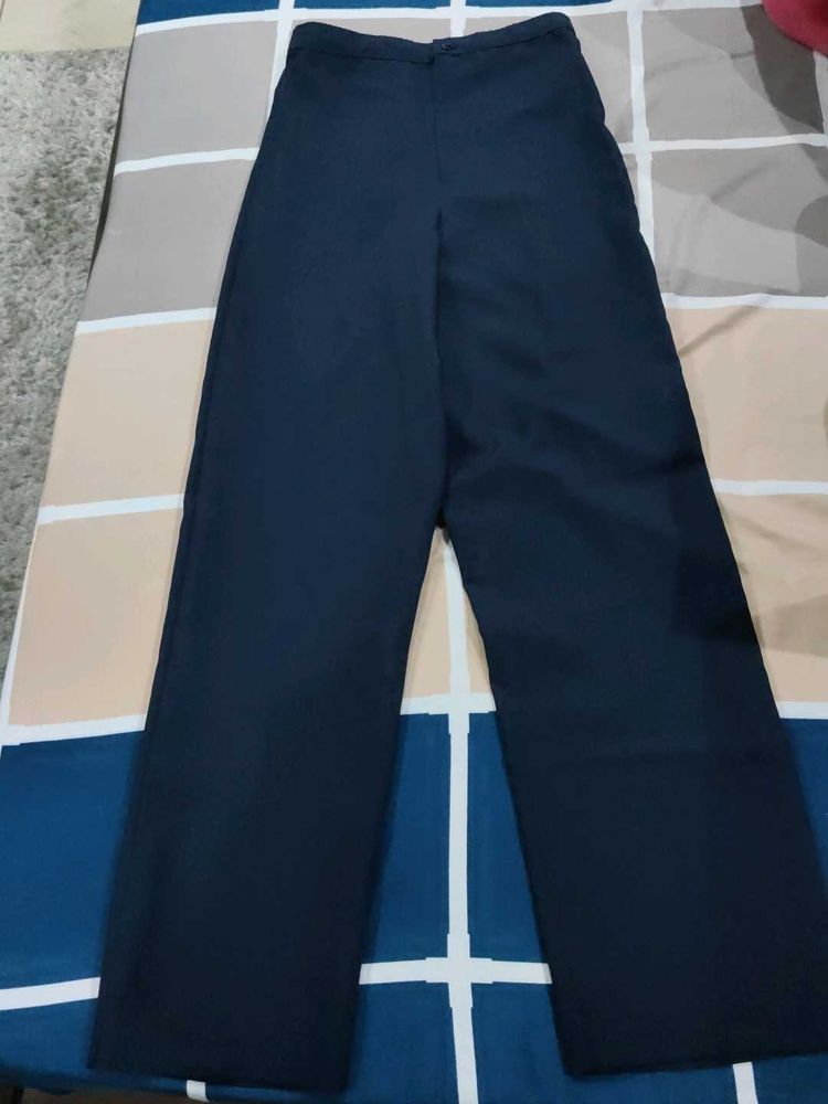 Women Blue Formal Pants