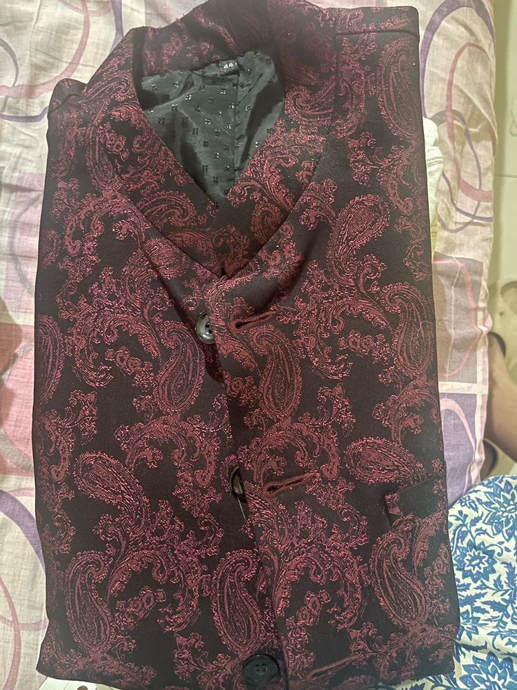 Men's Paisley Nehru Jacket