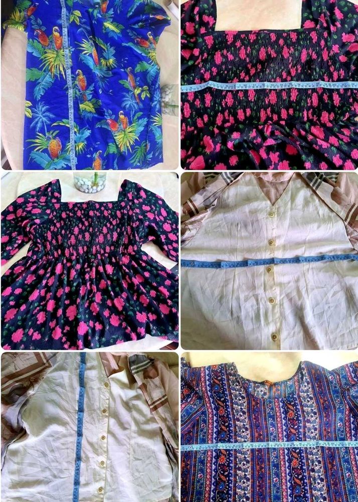 Combo Of 5 Tops - Bust 46 Inchs - Extra Large