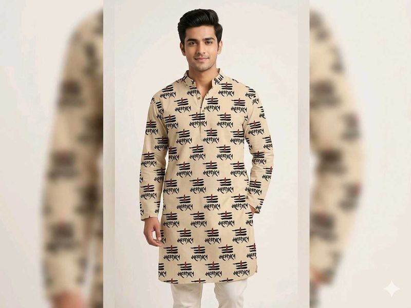 Men's Printed Kurta