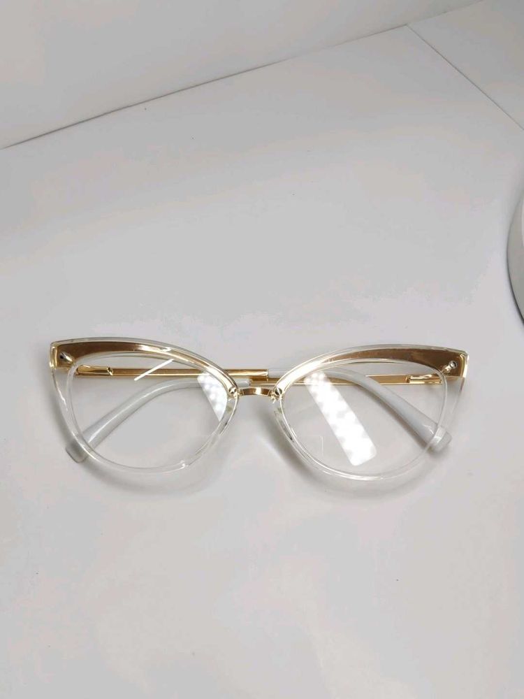 Clear Cat-Eye Glasses