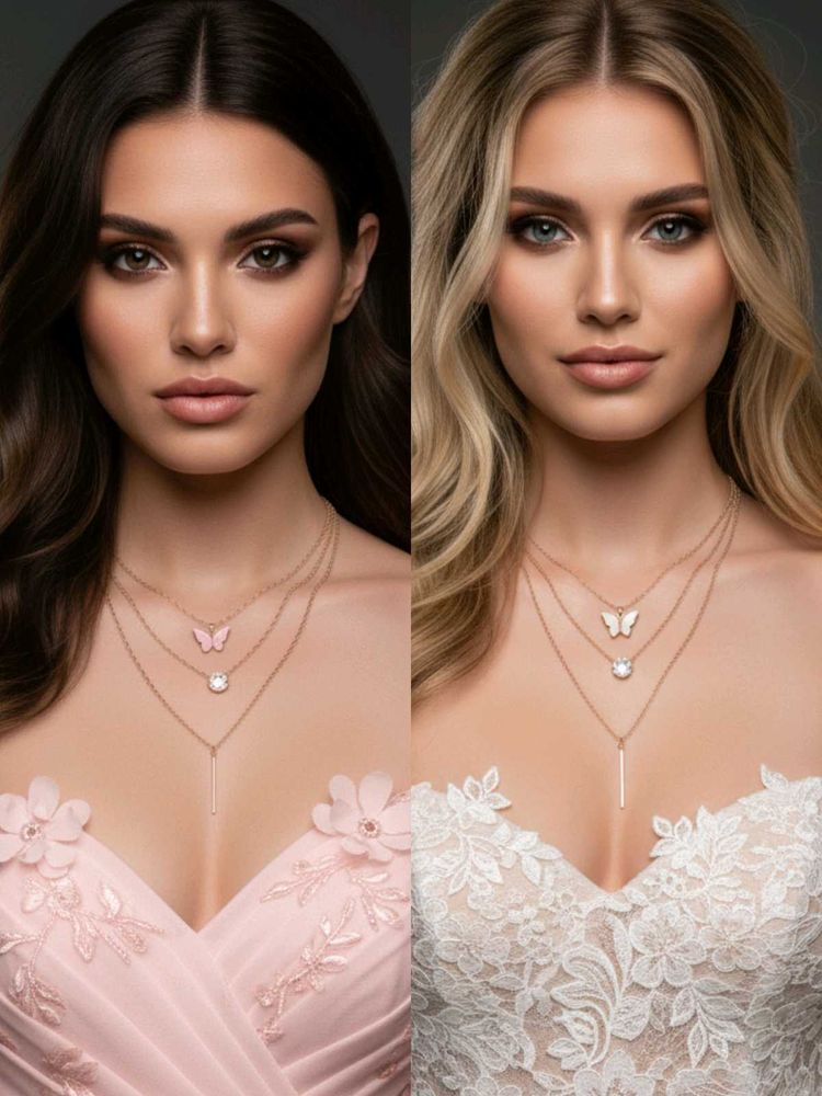 🔥 SET OF 1🔥 3 Layered Butterfl