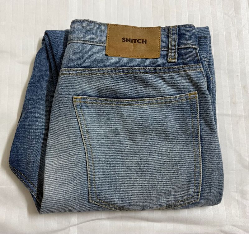 Snitch Blue Light Wash Denim Jeans