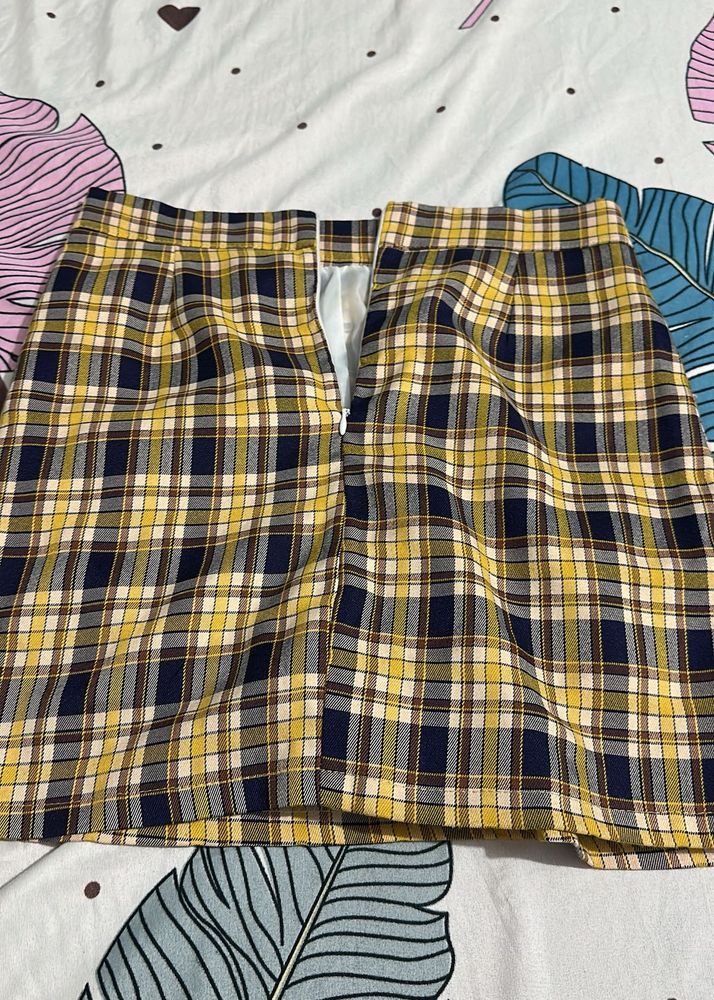 Plaid Mini Skirt
