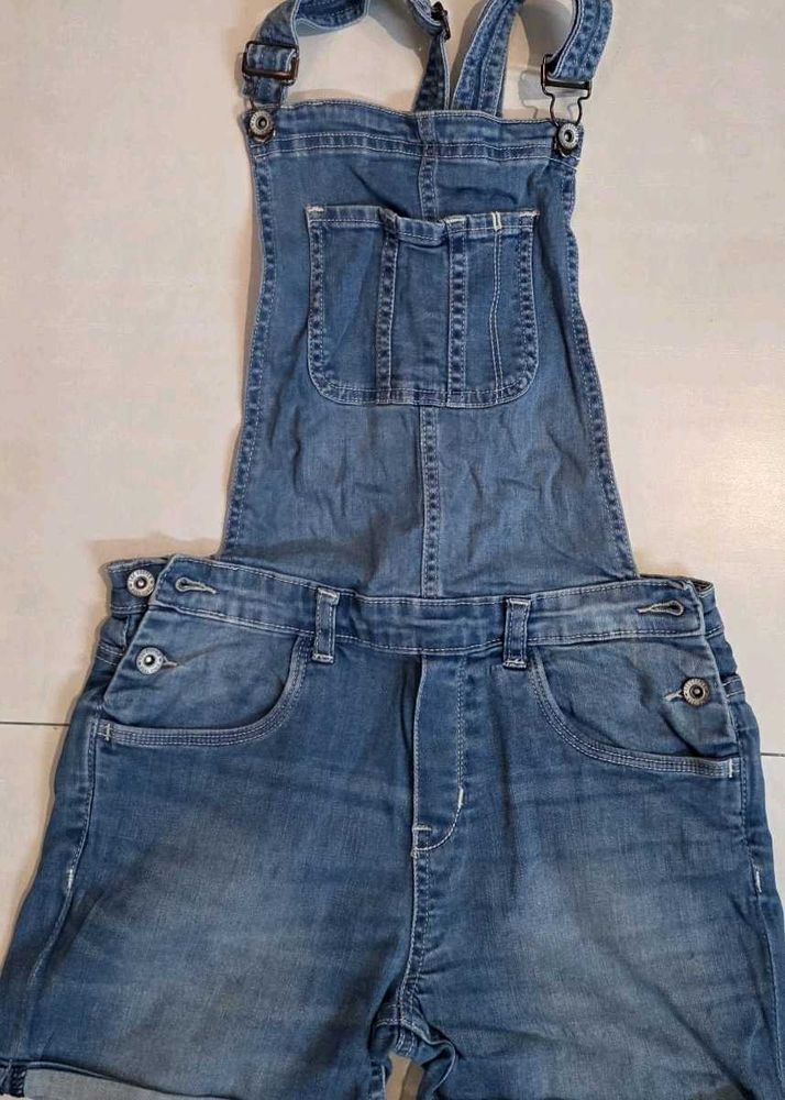 Denim Short Overalls