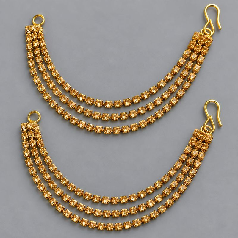 Elegant Gold Stone Ear chain