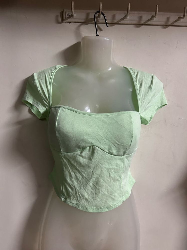Light Green Corset Style Top