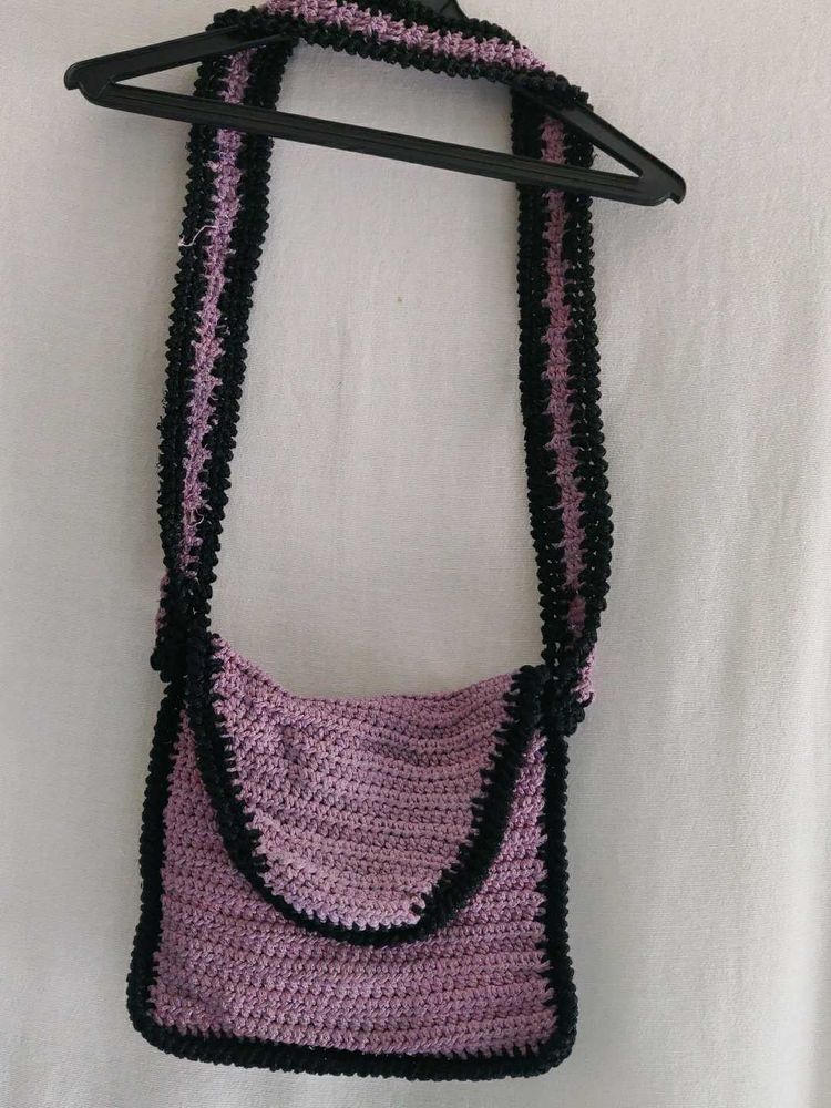 Handmade Crochet Crossbody Bag