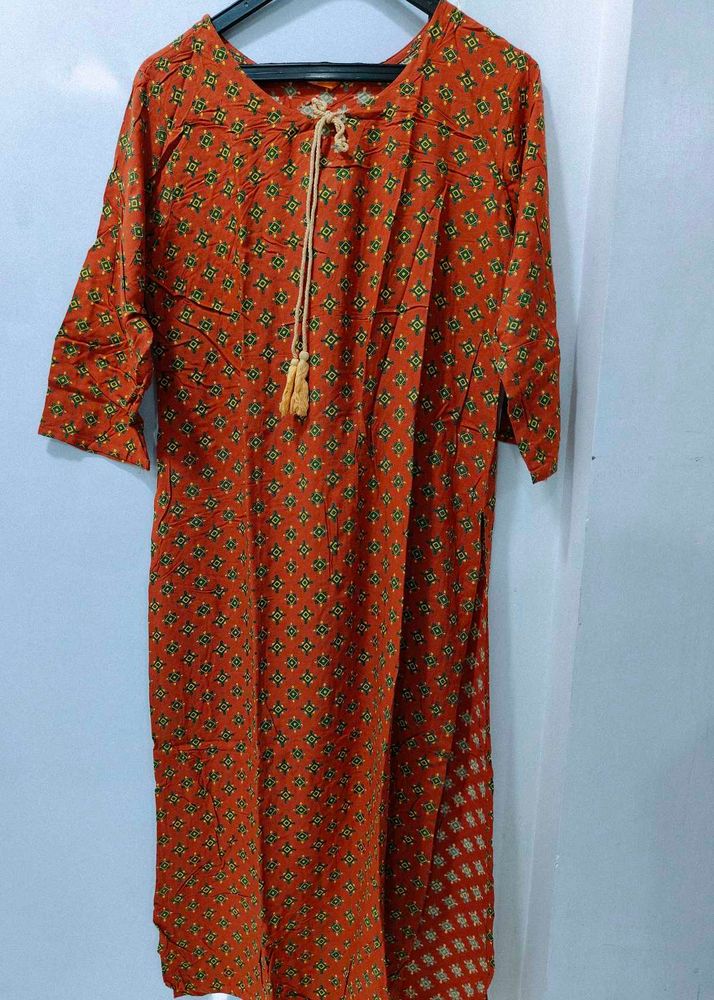 Gerua Printed Kurti