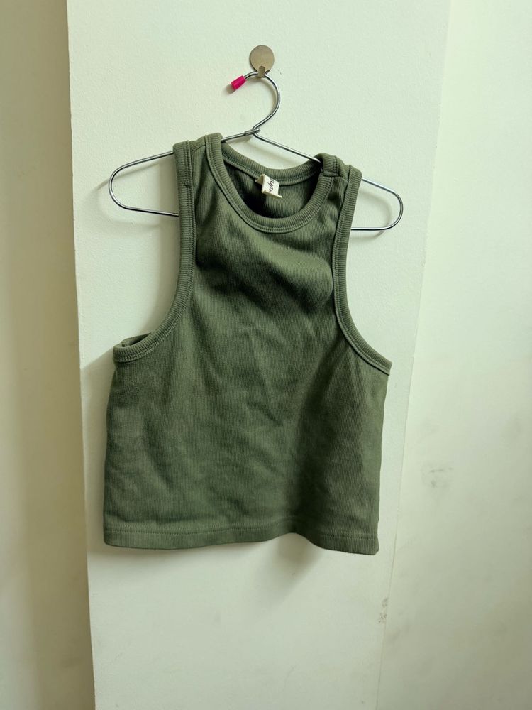 Olive Green Tank Top