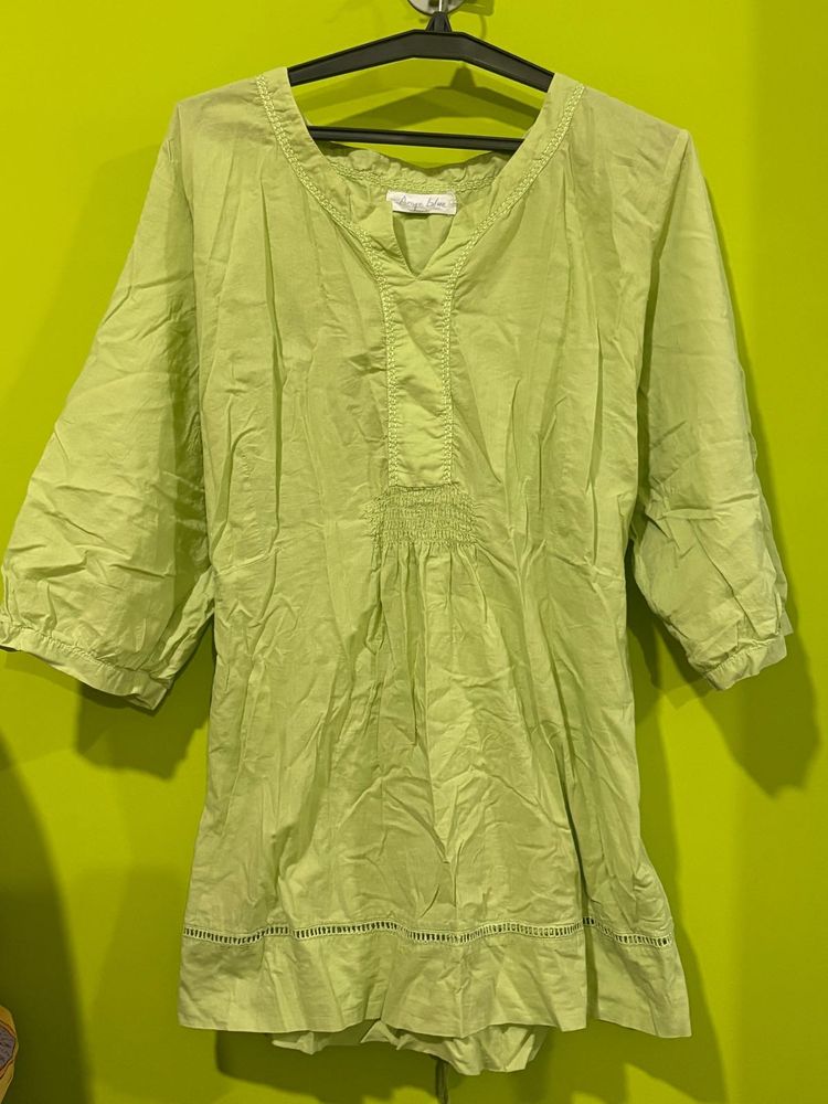 Green Casual Top