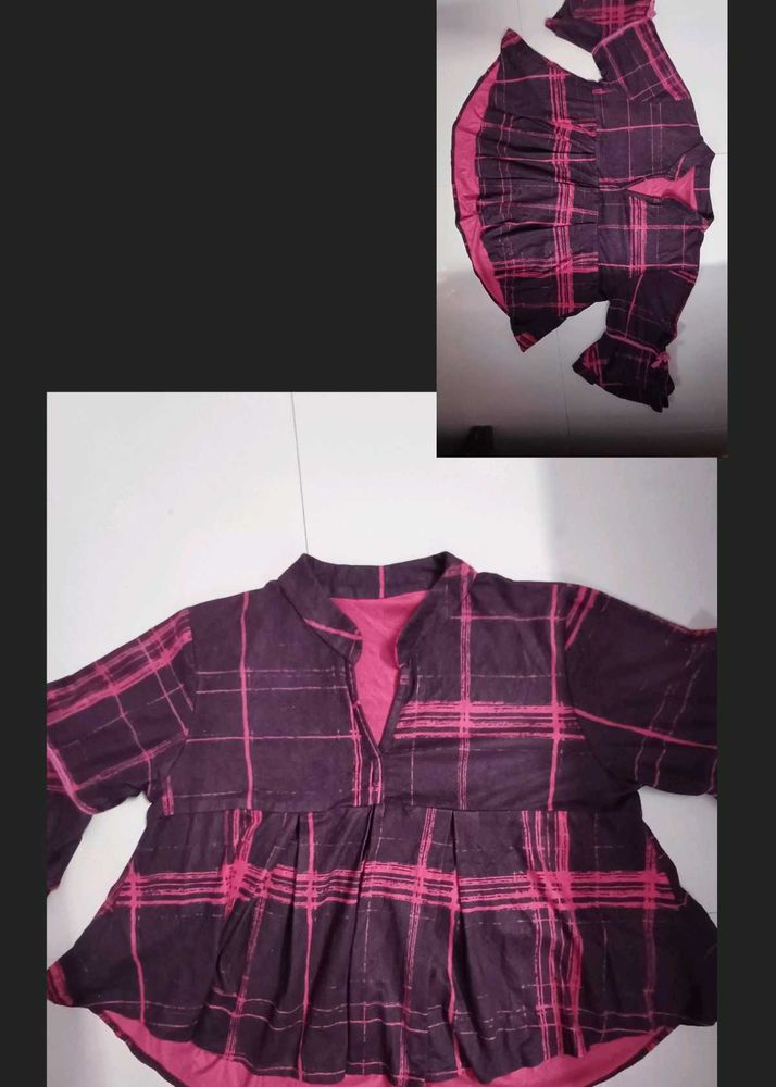 Stylish Plaid Top