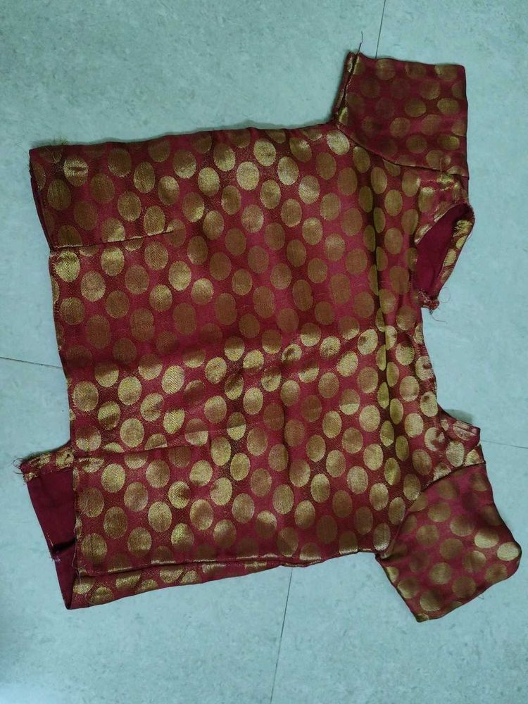 Elegant Brocade Blouse