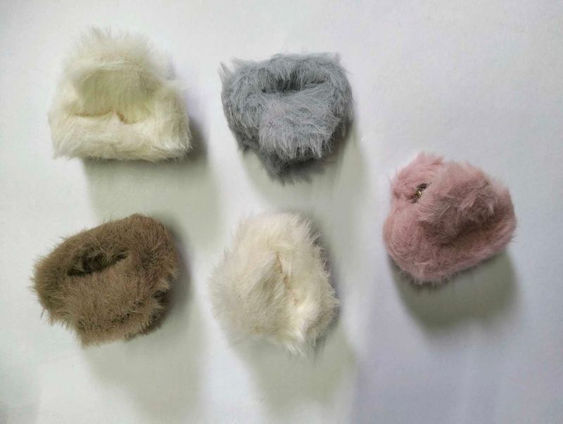 Fuzzy Hair Ties Set