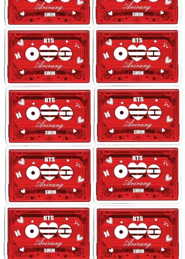 ❤️ BTS “Arirang” Swim Cassette-Style Cards set of