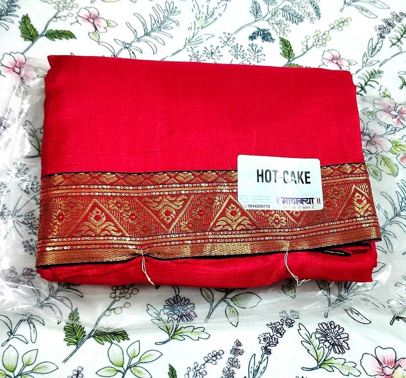 NEW RED SAREE
