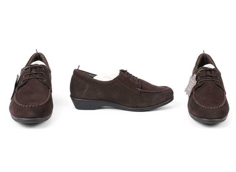 Brown Suede Lace-Up Shoes