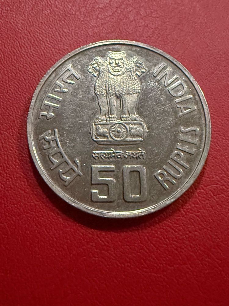 50 rs silver coin of  Subhash Chandra Bose