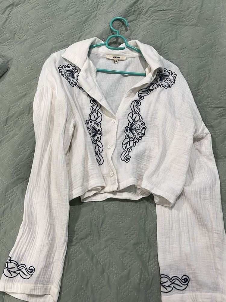 White Embroidered set