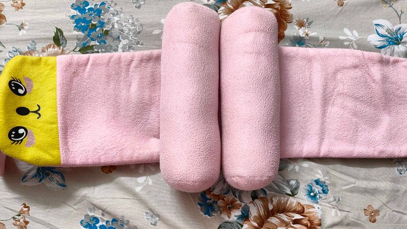 Cute Pink Bunny Baby Pillow