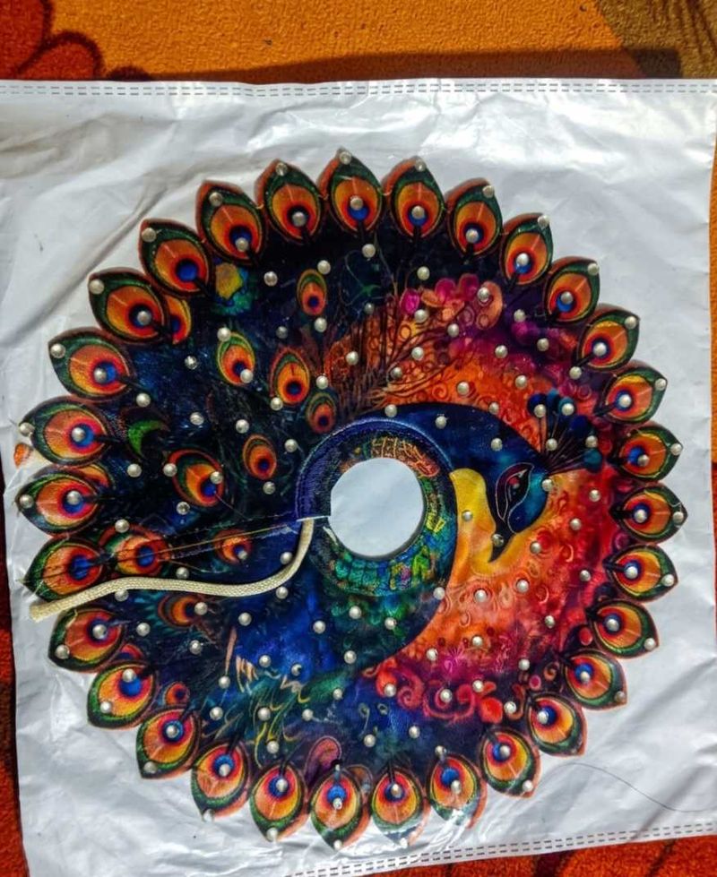 beautiful peacock theme Kanha ji dress
