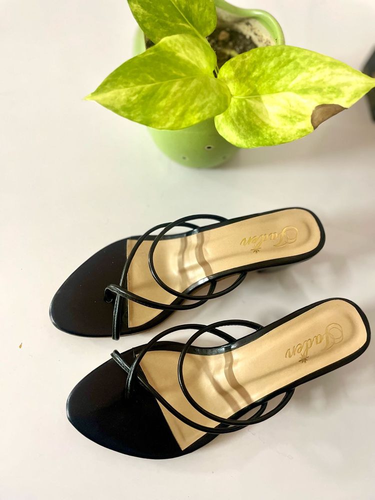 Black Block Heels