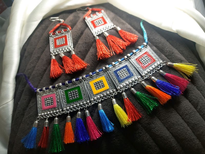 Colorful Chokar Set 🌈