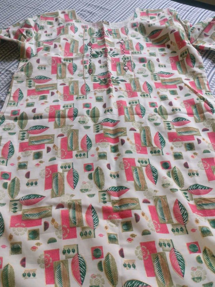 Floral Print Kurta