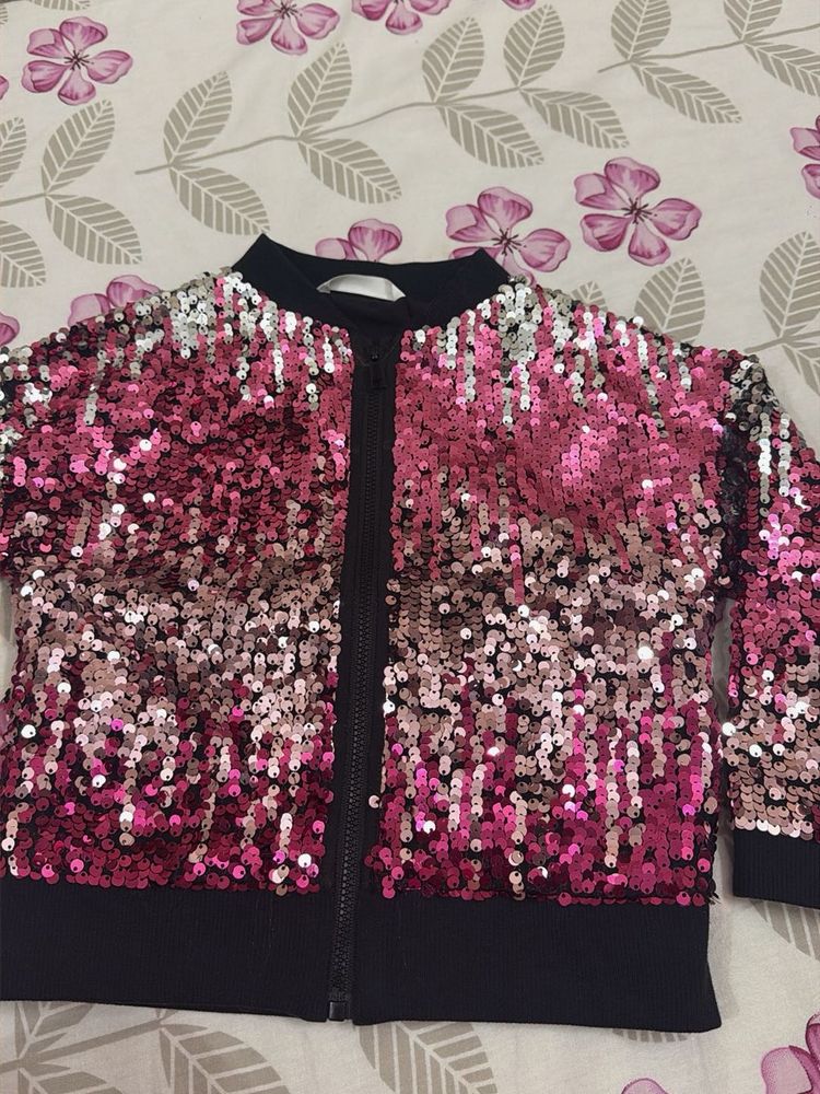 Sparkling Sequin Bomber Jacket