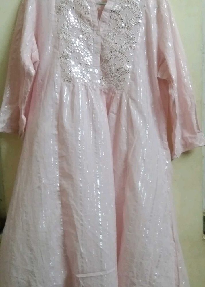 Pink Kurta with Sequins (unused)