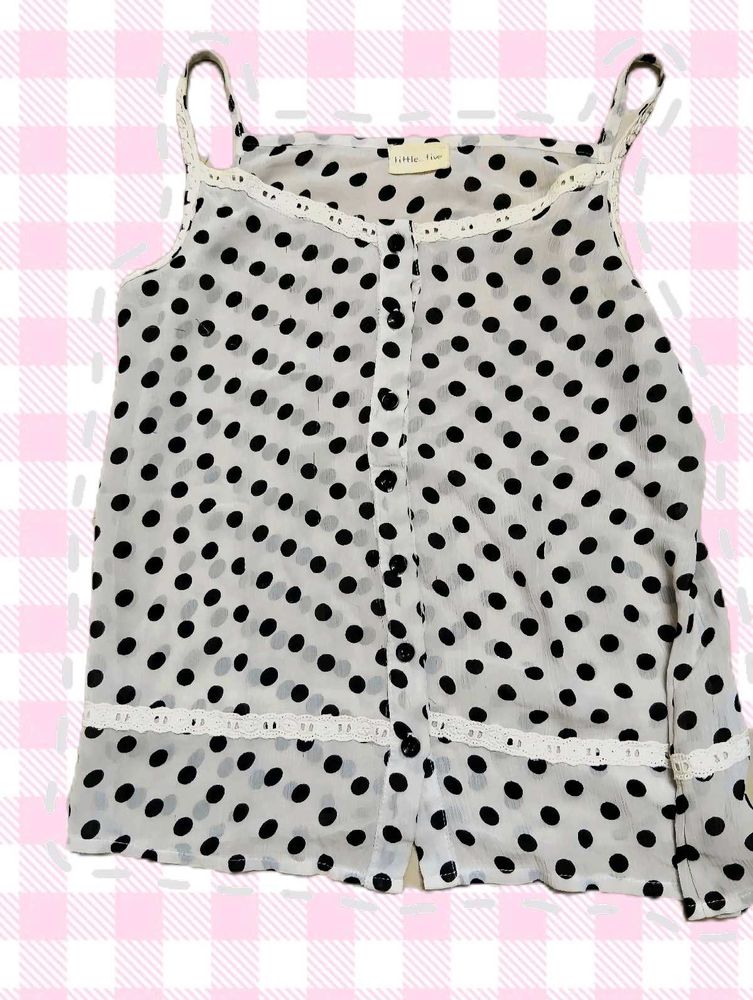 Cute Polka Dot Cami Top