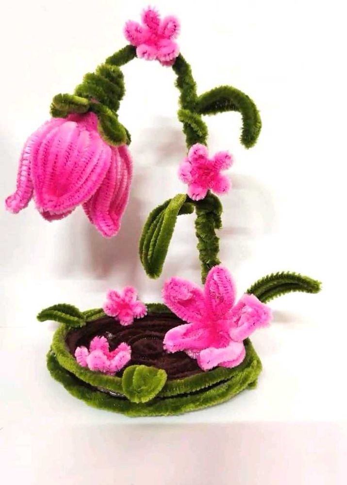 Handmade Pipe Cleaner Flower Decor