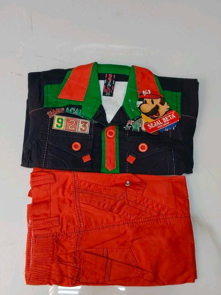 Mario Themed Boys Outfit