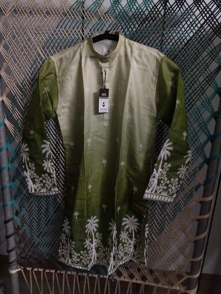 navratri Green Ombre  Kurta