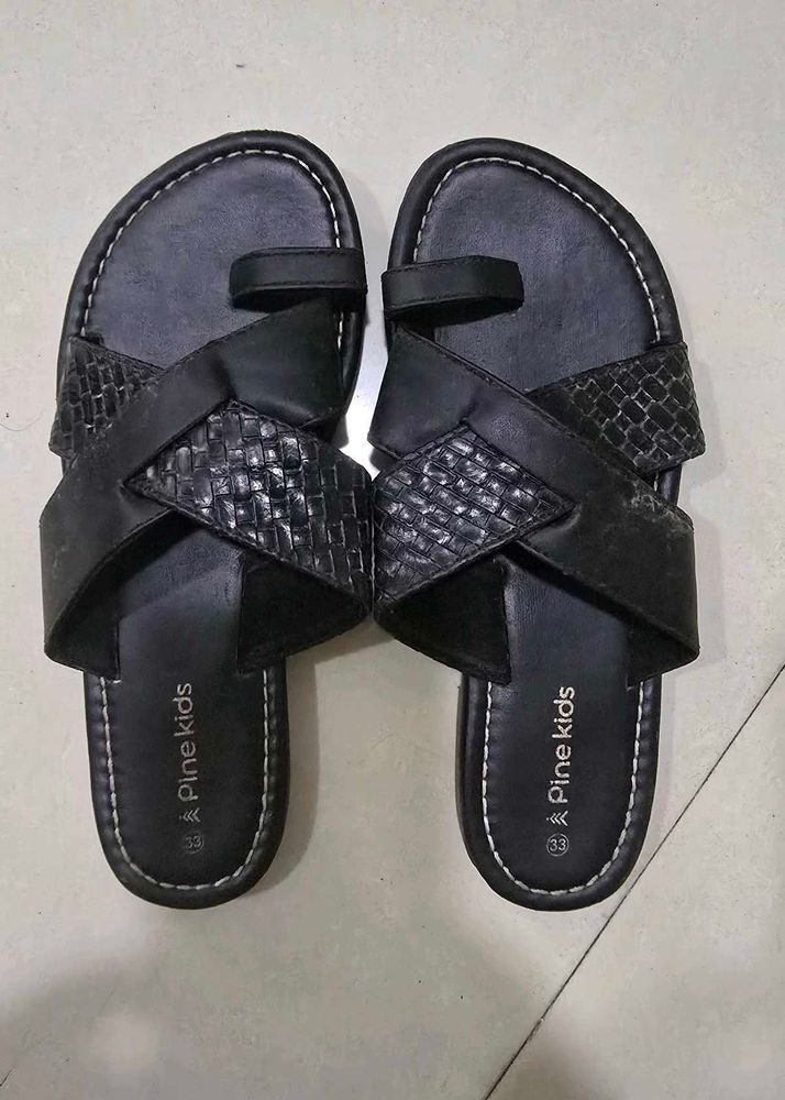 Stylish Black Sandals for Boys
